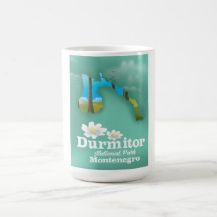 Mug Magic carte du parc national de Durmitor, Monténégro