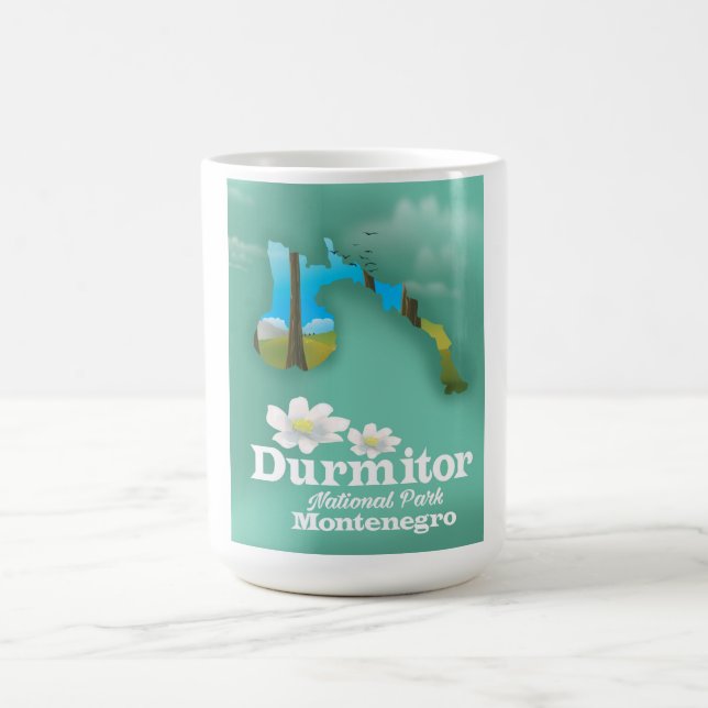 Mug Magic carte du parc national de Durmitor, Monténégro (Centre)