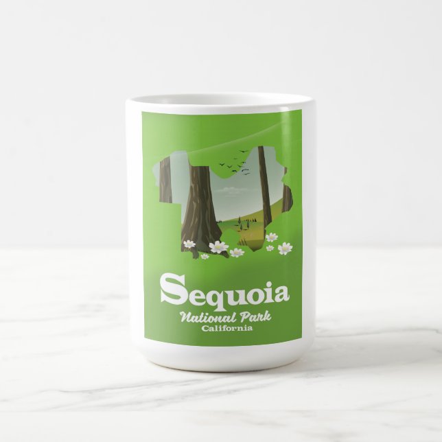 Mug Magic Carte du parc national de Sequoia (Centre)