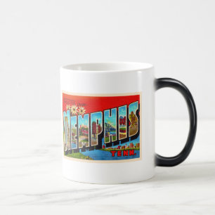 Mug Magic Carte postale Memphis Tennessee TN Vintage