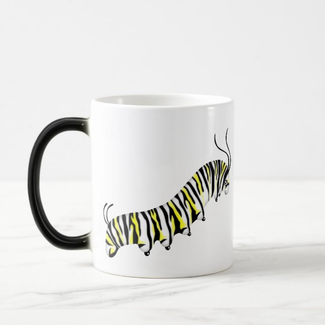 Mug Magic Cartoon Jaune Caterpillar Drinkware (Gauche)