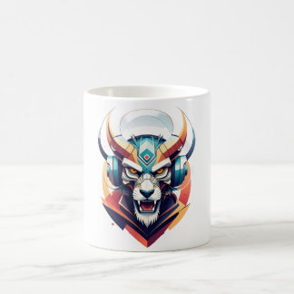 Mug Magic Casque Neon Cyber Loup Y2K Streetwear
