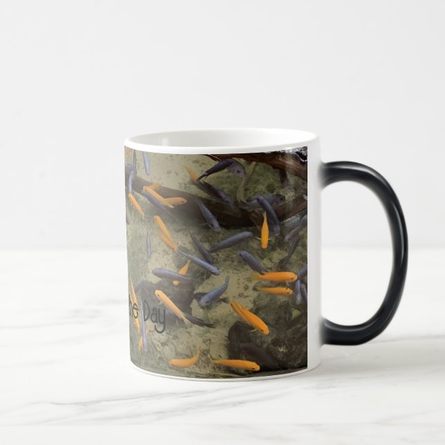 Mug Magic Catch de poisson rouge coloré (Droite)