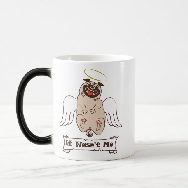 Mug Magic Ce n'était pas moi ange carlin drôle de citation (Gauche)