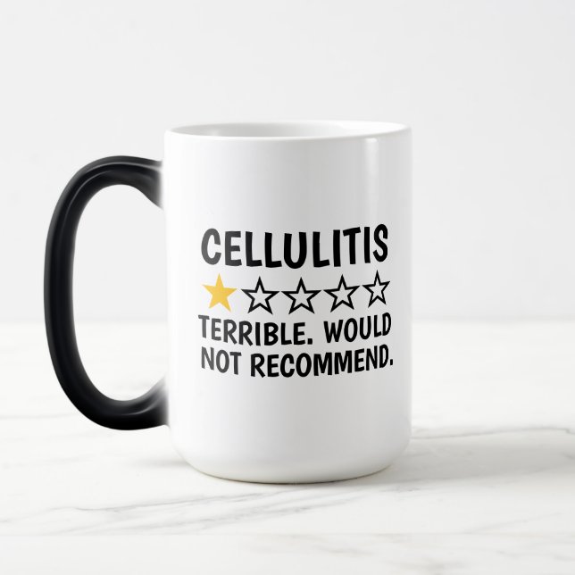 Mug Magic Cellulite , Cadeaux de maladie de peau de cellulit (Gauche)