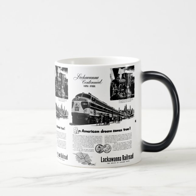Mug Magic Centennial 1951 de chemin de fer de Lackawanna (Droite)