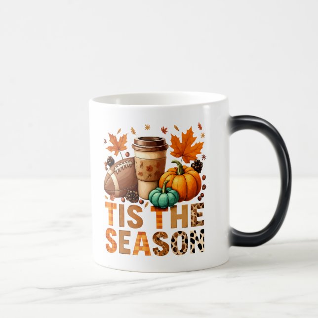 Mug Magic Cette saison Herbstzeit mit Football und Kaffee (Droite)