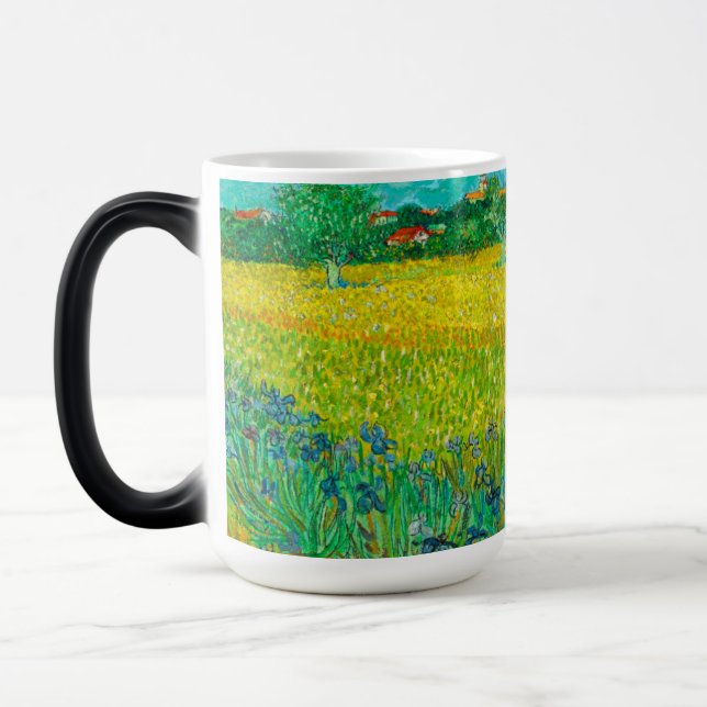 Mug Magic Champ Van Gogh avec Irises près d'Arles (Gauche)