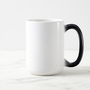 Mug Magic Changement de couleur thermo-sensible Noir-Blanc