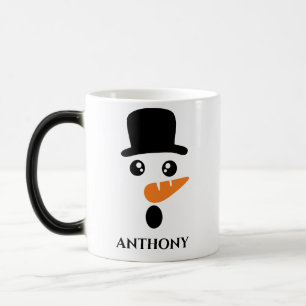 Mug Magic Chanteur de Noël personnalisé avec casquette.