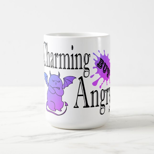 Mug Magic Charming mais en colère petit chat diable drôle ci (Centre)