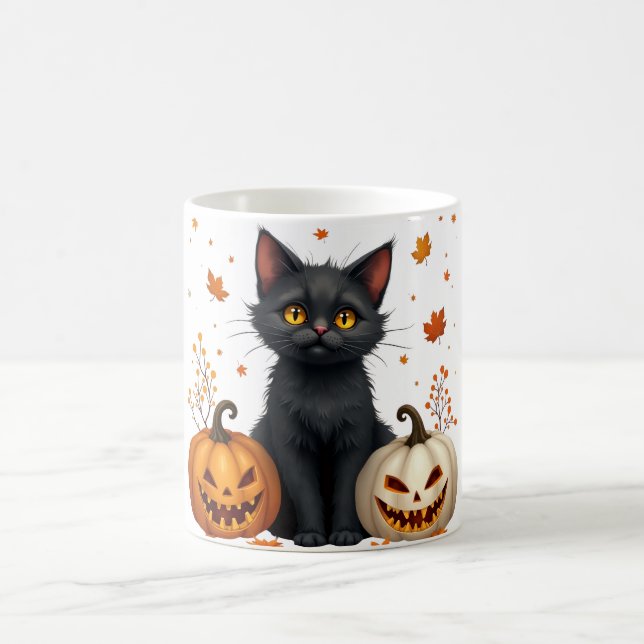 Mug Magic chat citrouille (Centre)