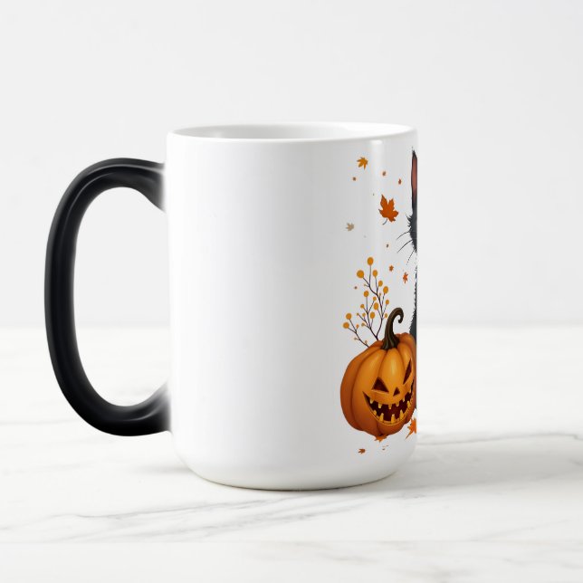 Mug Magic chat citrouille (Gauche)