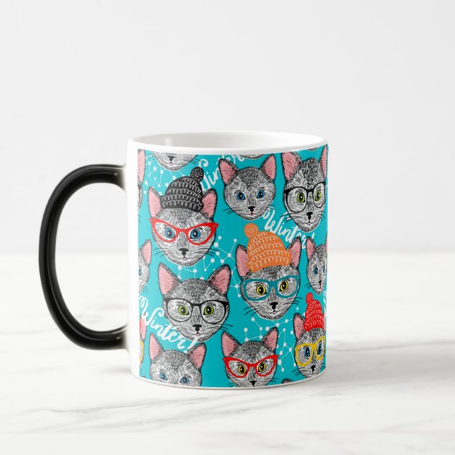Mug Magic Chat dans le casquette (Gauche)