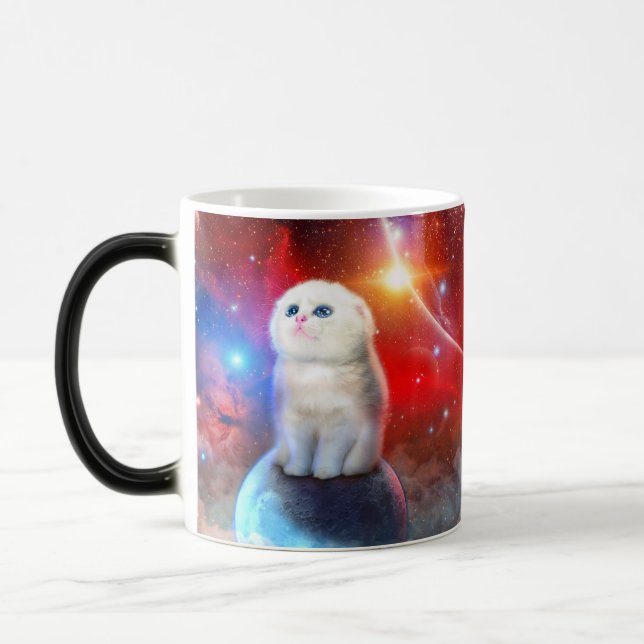 Mug Magic Chat en train de pleurer dans l'espace (Gauche)