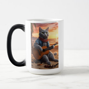 Mug Magic Chat jouant de la guitare