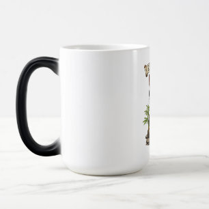Mug Magic Chat Maître Zen Drôle Chat Gris Tabby Cadeau