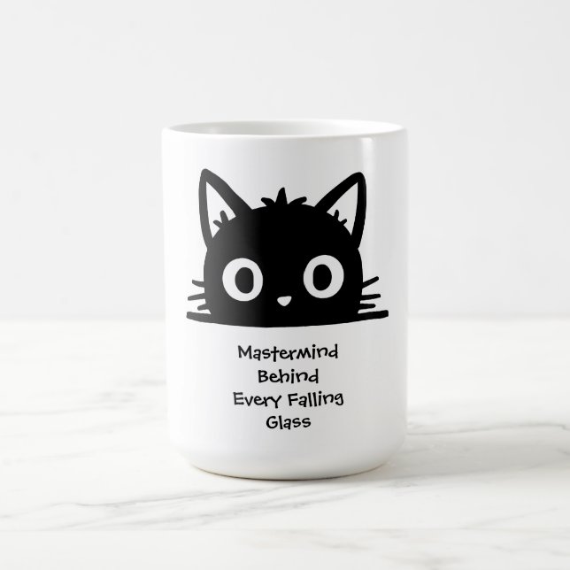 Mug Magic Chat Mignon, Chat Drôle, Chat Noir, Génie (Centre)