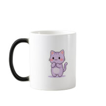 Chat Mignon Personnage De Dessin Animé Heureux