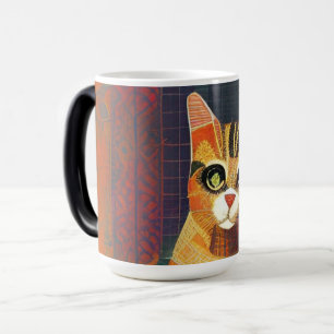 Mug Magic Chat mosaïque marocaine abstraite art portrait kit