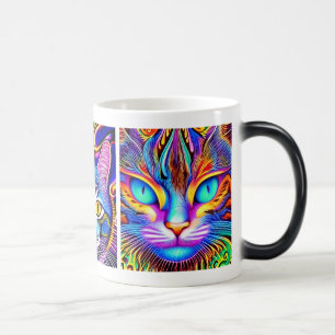 Mug Magic Chat mystique   Art psychédélique