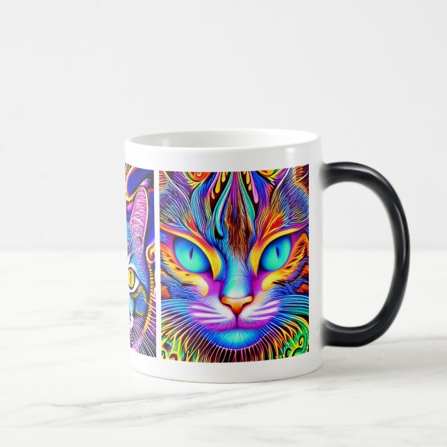 Mug Magic Chat mystique | Art psychédélique (Droite)