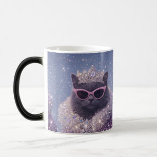 Mug Magic Chat Reine Glamour Portrait Fantastique Étincelant