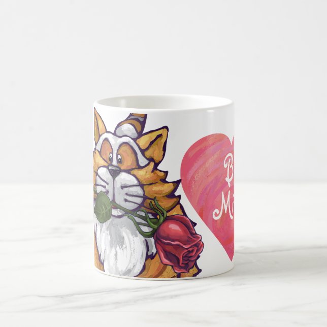 Mug Magic Chat roux pour la Saint-Valentin (Centre)