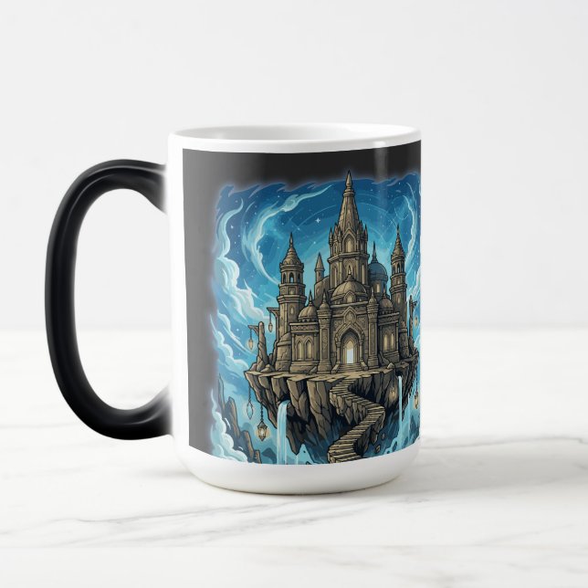 Mug Magic Château Céleste Magique Flottant Dans Les Nuages (Gauche)