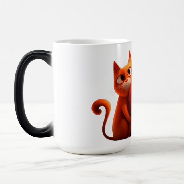 Mug Magic Chats, Coeur, animal (Gauche)