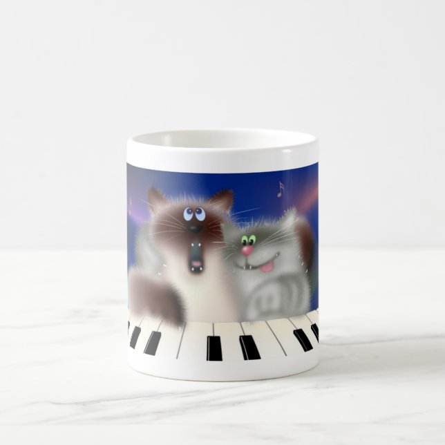 Mug Magic Chats en piano (Centre)