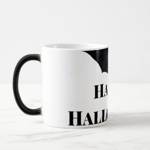 Mug Magic Chauve-souris noire joyeux Halloween ajouter nom t
