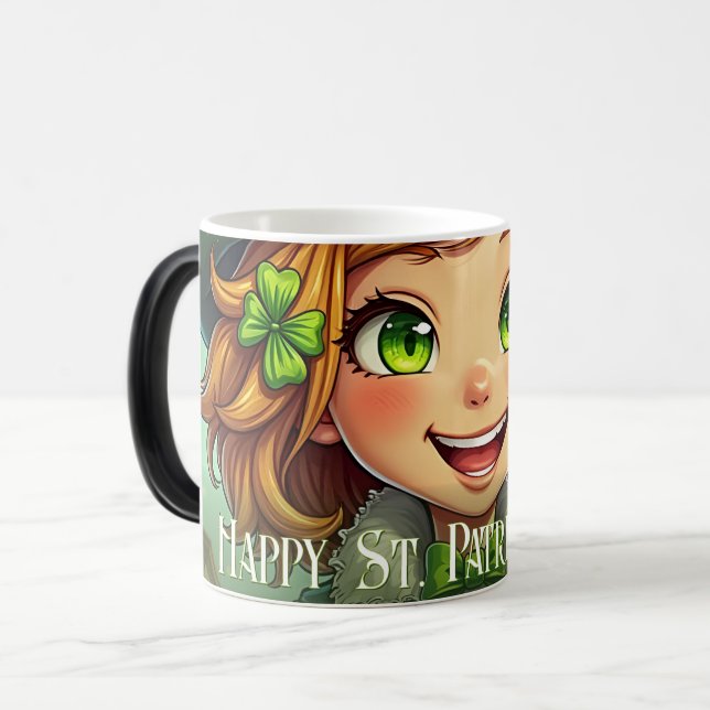 Mug Magic Cheerful Leprechaun - Saint Patrick's Day Lucky Ch (Devant gauche)