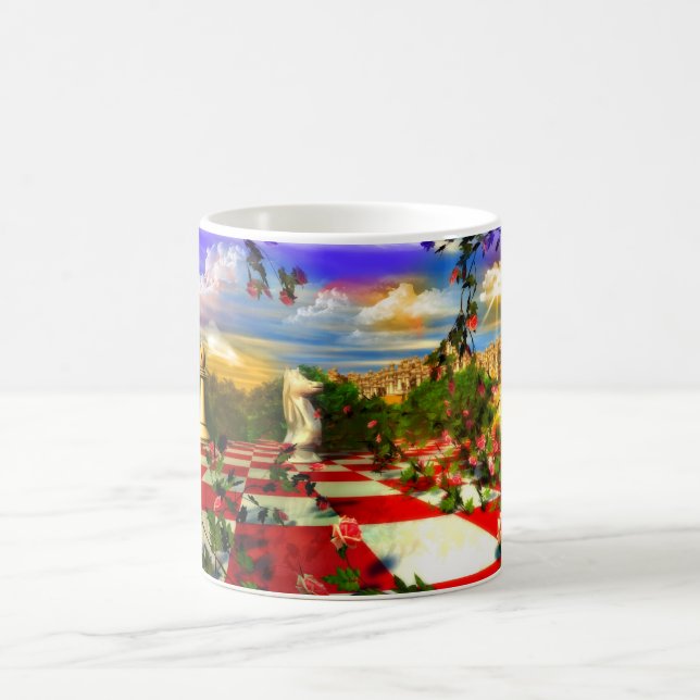 Mug Magic Chess Art grand cadeau d'échecs (Centre)