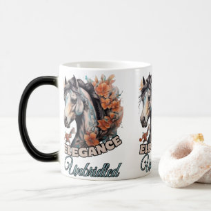 Mug Magic Cheval orangé à fleurs : Artistérie féminine