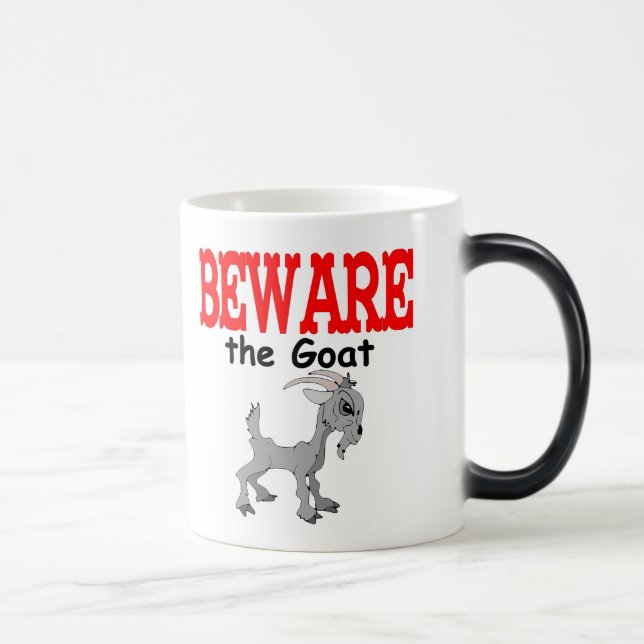 Mug Magic Chèvre Animaux de ferme Attention Chèvre pour les  (Droite)