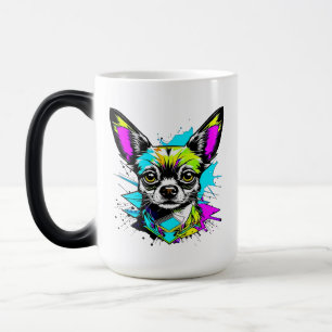 Mug Magic Chihuahua style Cyberpunk Art Chi Mom