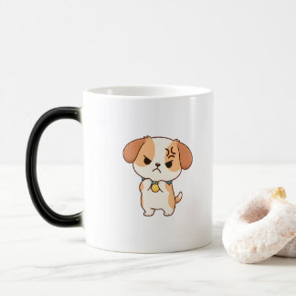 Mug Magic Chiot Mignon en Colère Dessin Animé de Chien Migno