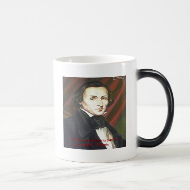 Mug Magic Chopin Comment Jouer Cartes Cadeaux & T-Shirts (Droite)
