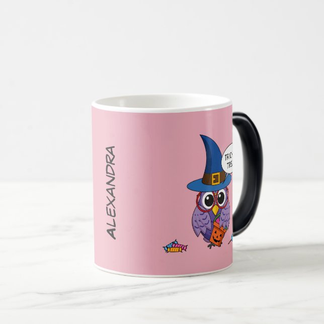 Mug Magic Chouette de l'Assistant Cartographie - Trick ou Tr (Devant droit)