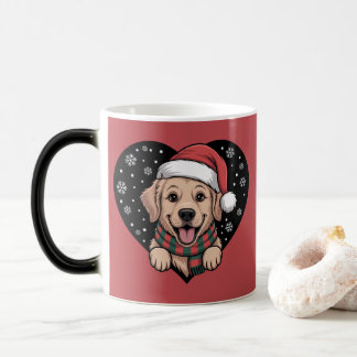 Mug Magic Christmas Golden Retriever - Santa Dog