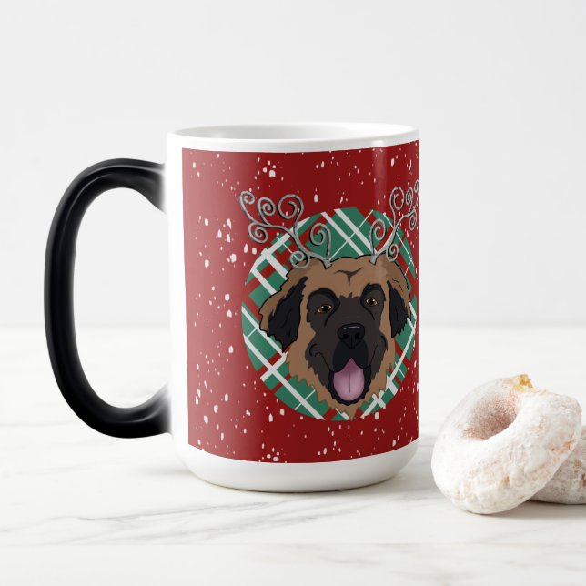 Mug Magic Christmas Leonberger (Avec donut)