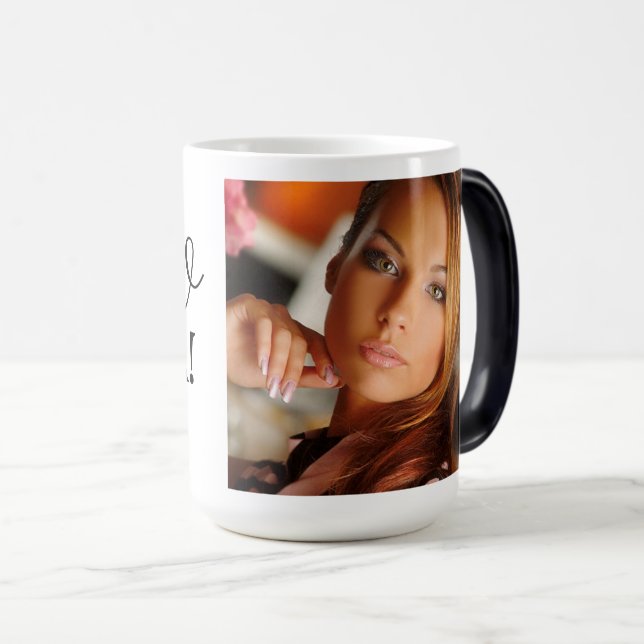 Mug Magic Ciao Bella ! Photo personnalisée (Devant droit)