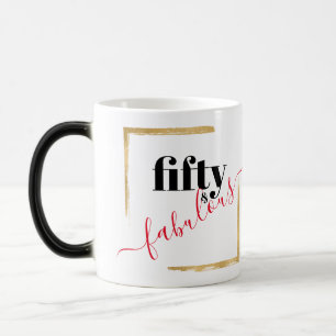 Mug Magic Cinquante et fabuleux Elégant 50e anniversaire