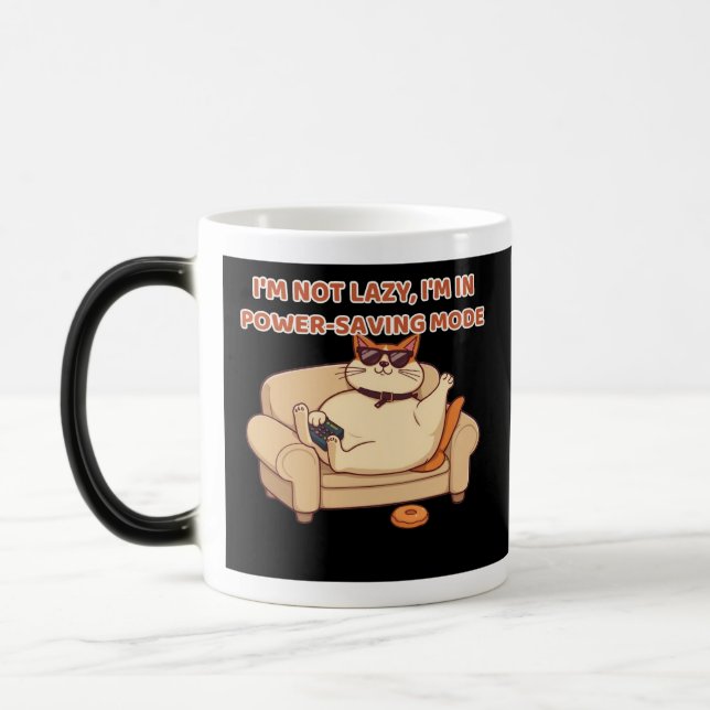 Mug Magic Citation de chat drôle | Imprimable pour amateur d (Gauche)