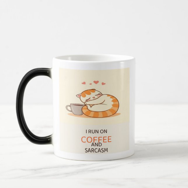 Mug Magic Citation de chat drôle | Imprimable pour amateur d (Gauche)