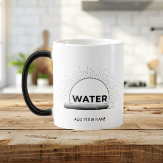 Mug Magic Citation d'eau de soleil radieux avec barre de bon