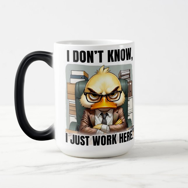 Mug Magic Citation drôle/sarcastique de la vie de bureau Wra (Gauche)