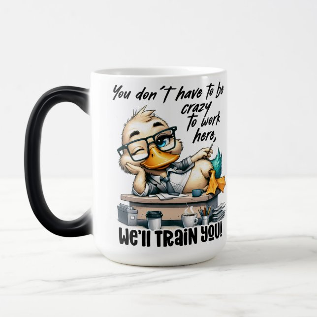 Mug Magic Citation drôle/sarcastique sur la vie de bureau (Gauche)