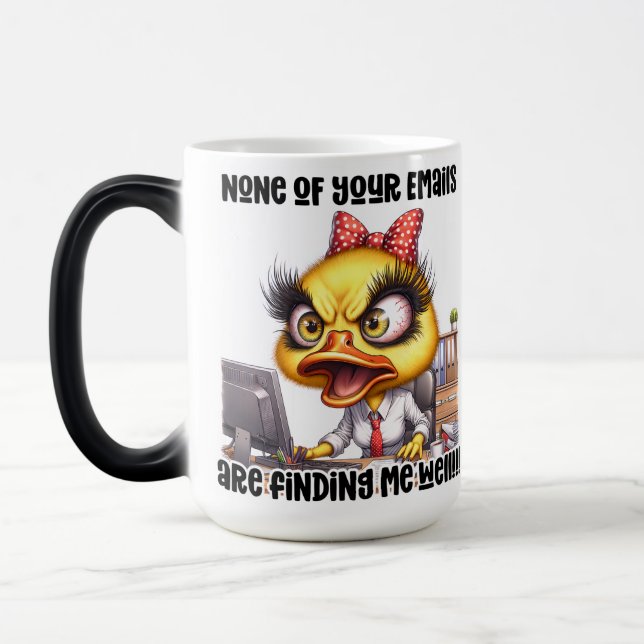 Mug Magic Citation drôle/sarcastique sur la vie de bureau (Gauche)
